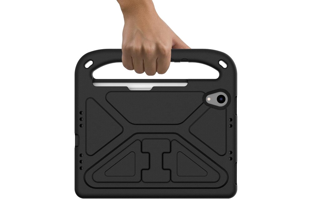 EVA Kids Safe Handle Stand Shockproof with Pencil Holder Case For Apple iPad Mini 8.3" 6th/7th Gen - Black