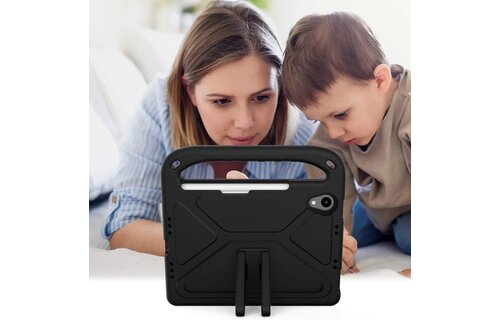 EVA Kids Safe Handle Stand Shockproof with Pencil Holder Case For Apple iPad Mini 8.3" 6th/7th Gen - Black