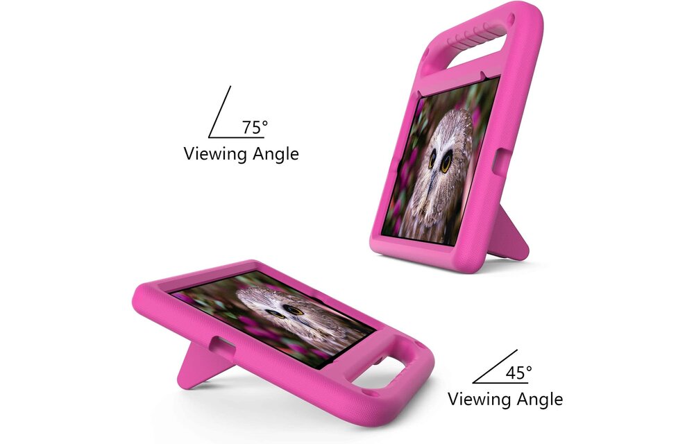 EVA Kids Safe Handle Stand Shockproof with Pencil Holder Case For Apple iPad Mini 8.3" 6th/7th Gen  - Pink