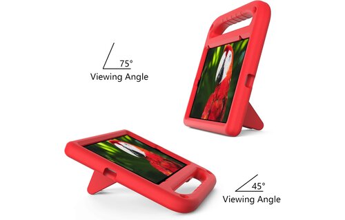 EVA Kids Safe Handle Stand Shockproof with Pencil Holder Case For Apple iPad Mini 8.3" 6th/7th Gen  - Red