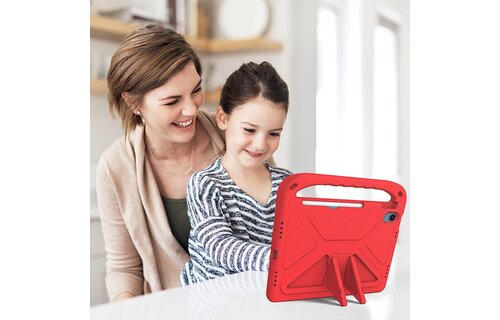 EVA Kids Safe Handle Stand Shockproof with Pencil Holder Case For Apple iPad Mini 8.3" 6th/7th Gen  - Red