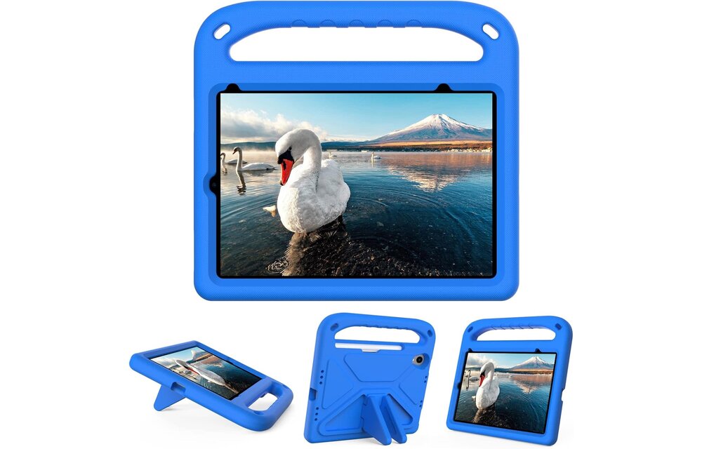 EVA Kids Safe Handle Stand Shockproof with Pencil Holder Case For Apple iPad Mini 8.3" 6th/7th Gen - Blue
