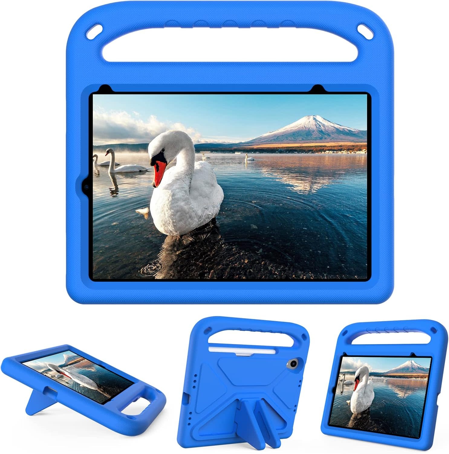 EVA Kids Safe Handle Stand Shockproof with Pencil Holder Case For Apple iPad Mini 8.3" 6th/7th Gen - Blue
