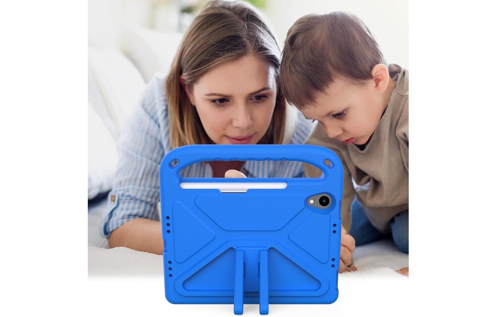 EVA Kids Safe Handle Stand Shockproof with Pencil Holder Case For Apple iPad Mini 8.3" 6th/7th Gen - Blue