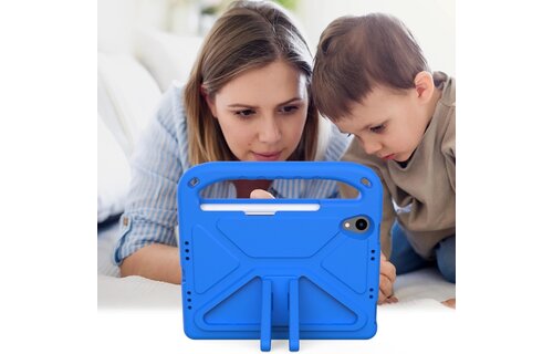 EVA Kids Safe Handle Stand Shockproof with Pencil Holder Case For Apple iPad Mini 8.3" 6th/7th Gen - Blue