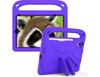 EVA Kids Safe Handle Stand Shockproof with Pencil Holder Case For Apple iPad Mini 8.3" 6th/7th Gen  - Purple