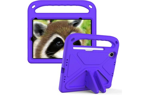EVA Kids Safe Handle Stand Shockproof with Pencil Holder Case For Apple iPad Mini 8.3" 6th/7th Gen - Purple
