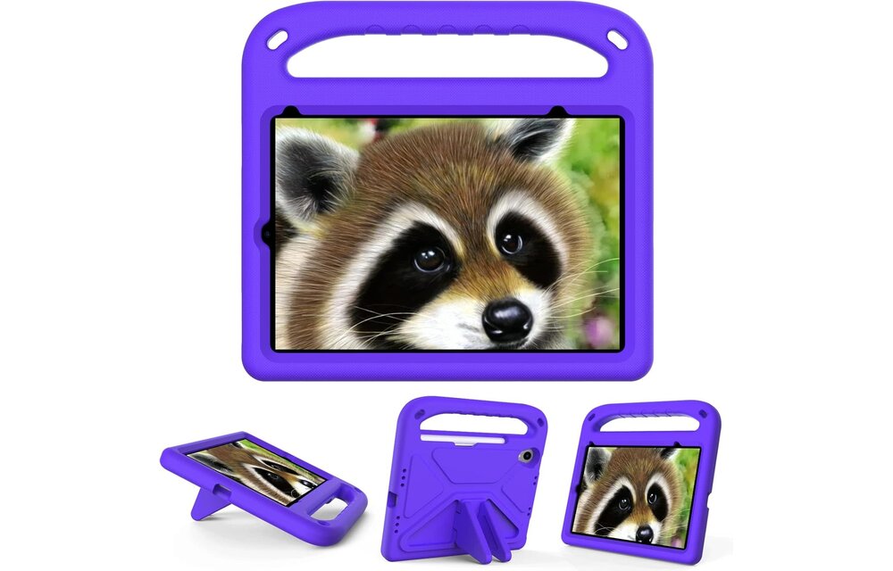 EVA Kids Safe Handle Stand Shockproof with Pencil Holder Case For Apple iPad Mini 8.3" 6th/7th Gen - Purple