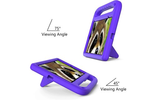 EVA Kids Safe Handle Stand Shockproof with Pencil Holder Case For Apple iPad Mini 8.3" 6th/7th Gen - Purple