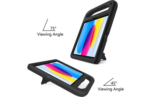 EVA Kids Safe Handle Stand Shockproof with Pencil Holder Case For Apple iPad 10th/11th Gen - Black