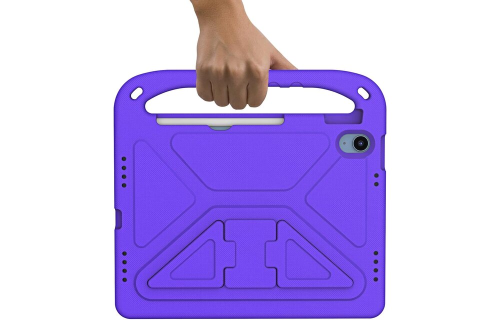 EVA Kids Safe Handle Stand Shockproof with Pencil Holder Case For Apple iPad 10th/11th Gen - Purple