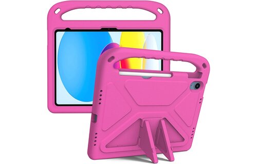 EVA Kids Safe Handle Stand Shockproof with Pencil Holder Case For Apple iPad 10th/11th Gen - Pink
