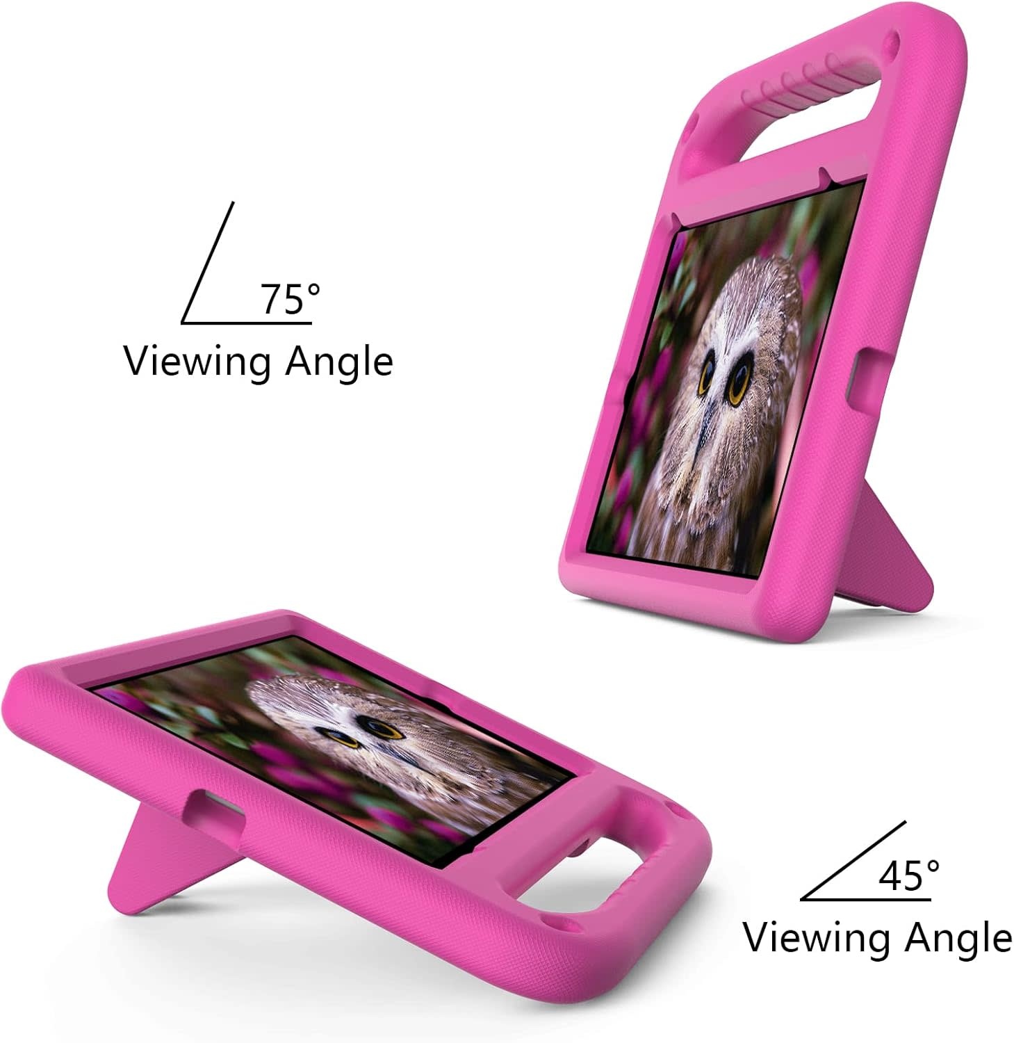 EVA Kids Safe Handle Stand Shockproof with Pencil Holder Case For Apple iPad 10th/11th Gen - Pink