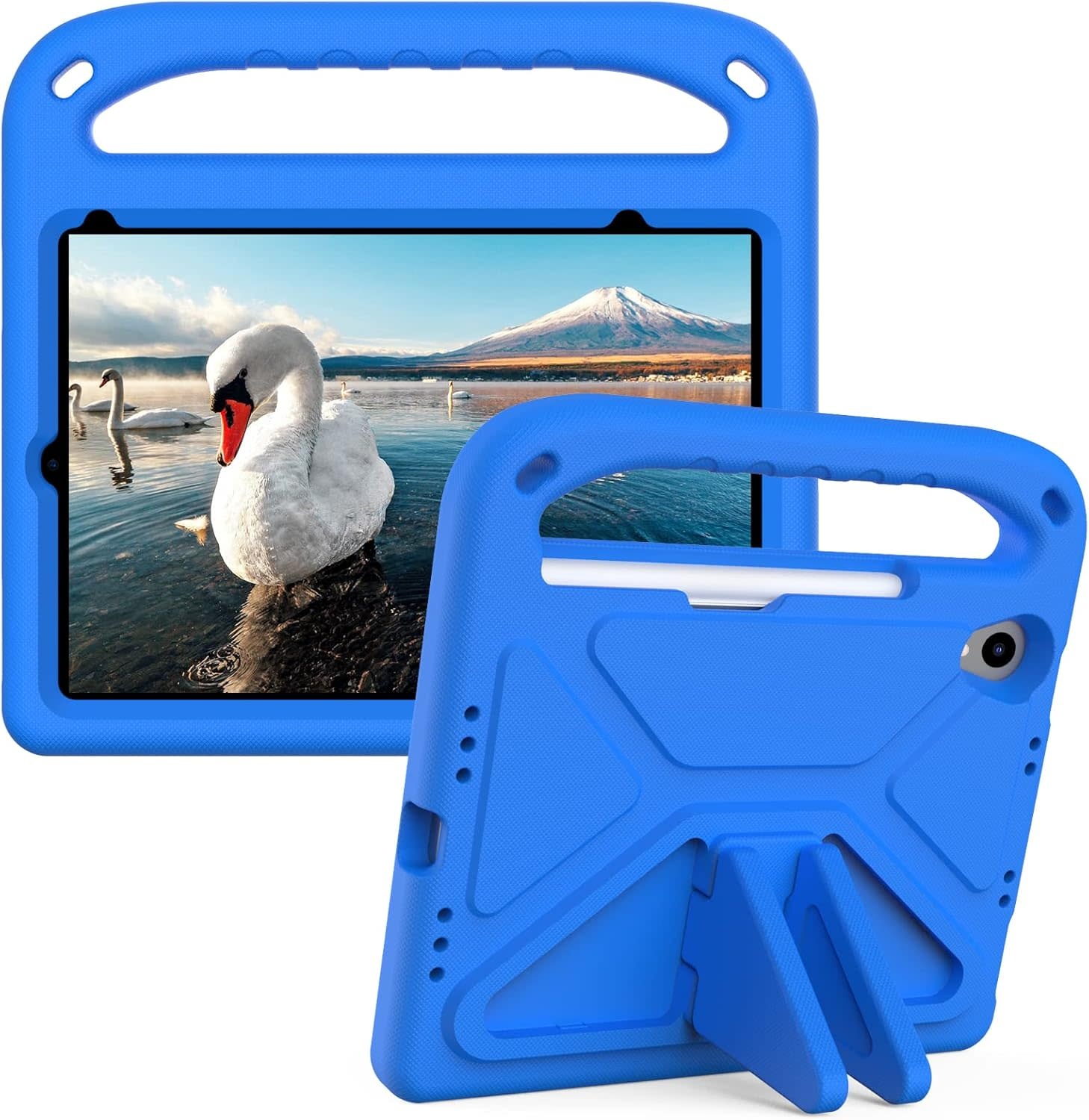 EVA Kids Safe Handle Stand Shockproof with Pencil Holder Case For Apple iPad 10th/11th Gen  - Blue