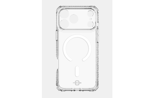 ITSKINS Hybrid Power Bundle 45W Adapter Dual USB-C Port UK + Defense Glass Screen protection + Clear MagSafe Case for Apple iPhone 17 Pro Max