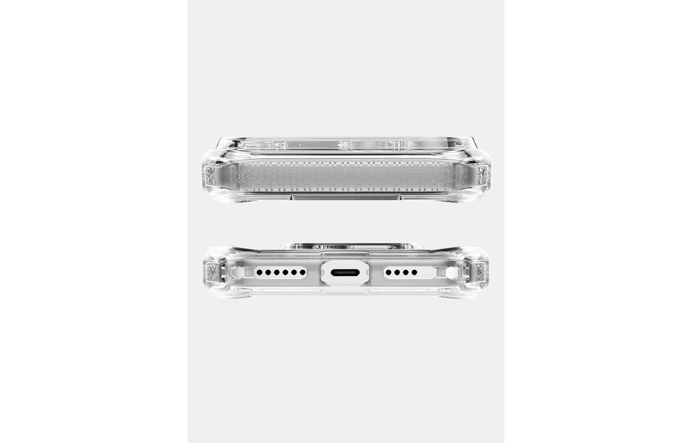 ITSKINS Hybrid Power Bundle 45W Adapter Dual USB-C Port UK + Defense Glass Screen protection + Clear MagSafe Case for Apple iPhone 17 Pro Max