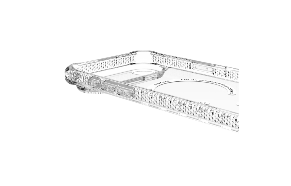 ITSKINS Hybrid Power Bundle 45W Adapter Dual USB-C Port UK + Defense Glass Screen protection + Clear MagSafe Case for Apple iPhone Air