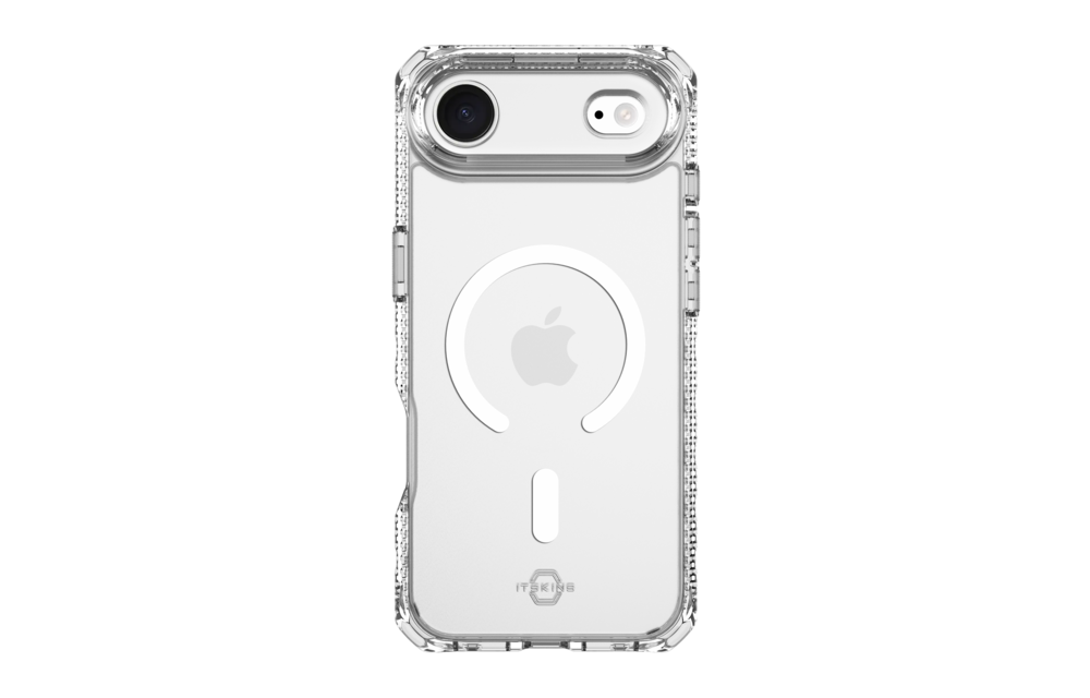 ITSKINS Hybrid Power Bundle 45W Adapter Dual USB-C Port UK + Defense Glass Screen protection + Clear MagSafe Case for Apple iPhone Air