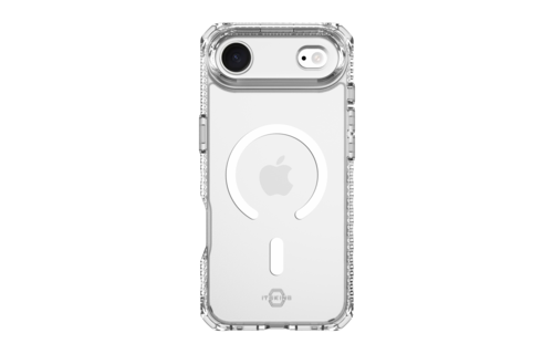 ITSKINS Hybrid Power Bundle 45W Adapter Dual USB-C Port UK + Defense Glass Screen protection + Clear MagSafe Case for Apple iPhone Air