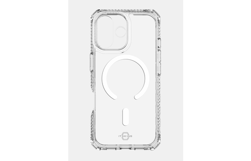 ITSKINS Hybrid Power Bundle 45W Adapter Dual USB-C Port UK + Defense Glass Screen protection + Clear MagSafe Case for Apple iPhone 17