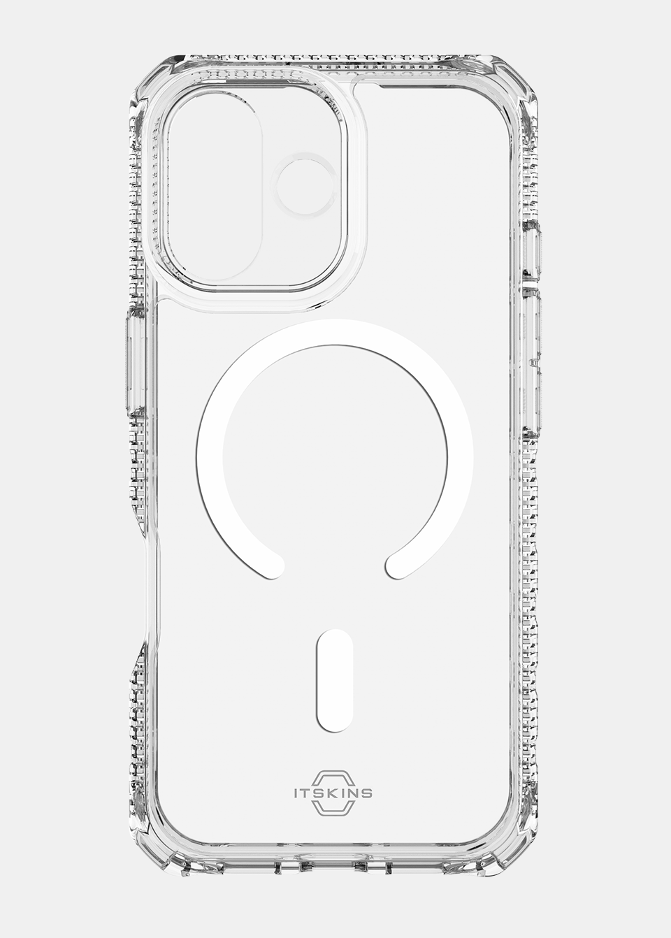 ITSKINS Hybrid Power Bundle 45W Adapter Dual USB-C Port UK + Defense Glass Screen protection + Clear MagSafe Case for Apple iPhone 17