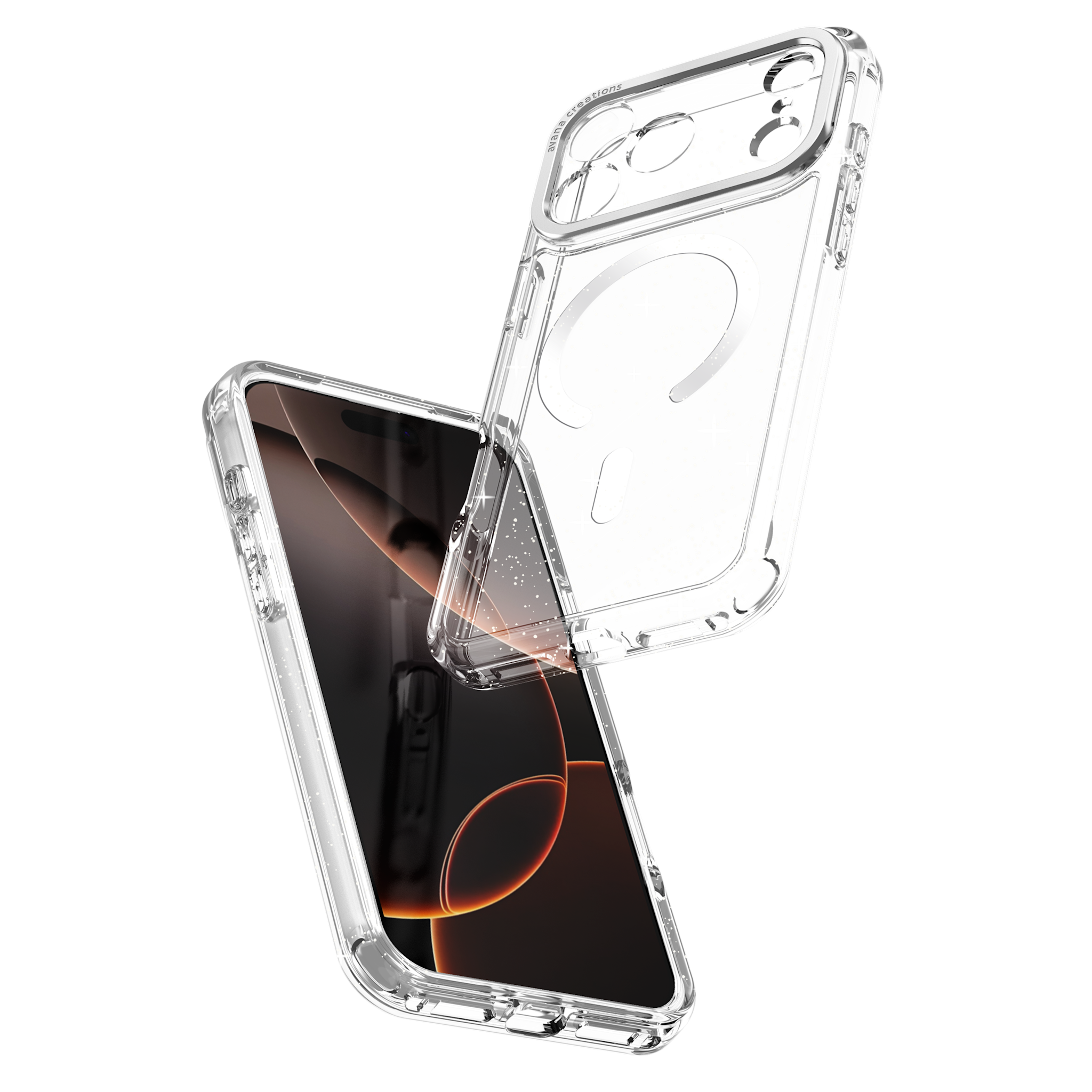 Avana Starlight With Magsafe Case for Apple iPhone 17 Pro - Starlight Silver