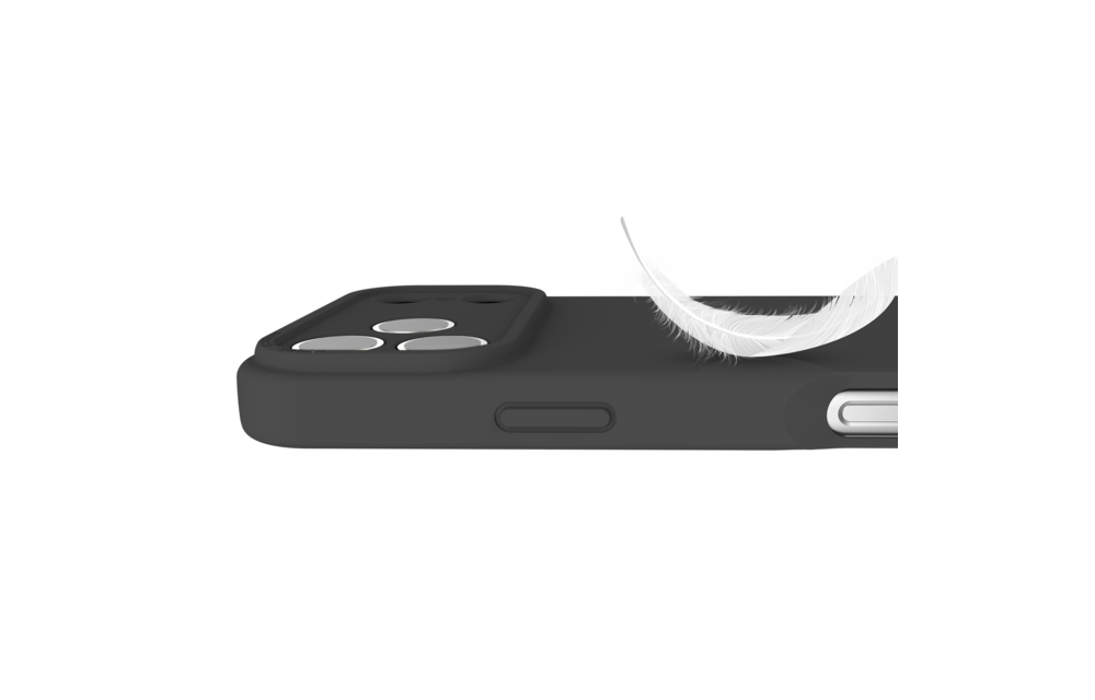 Avana Velvet Silicone With MagSafe Case for Apple iPhone 17 Pro - Ash