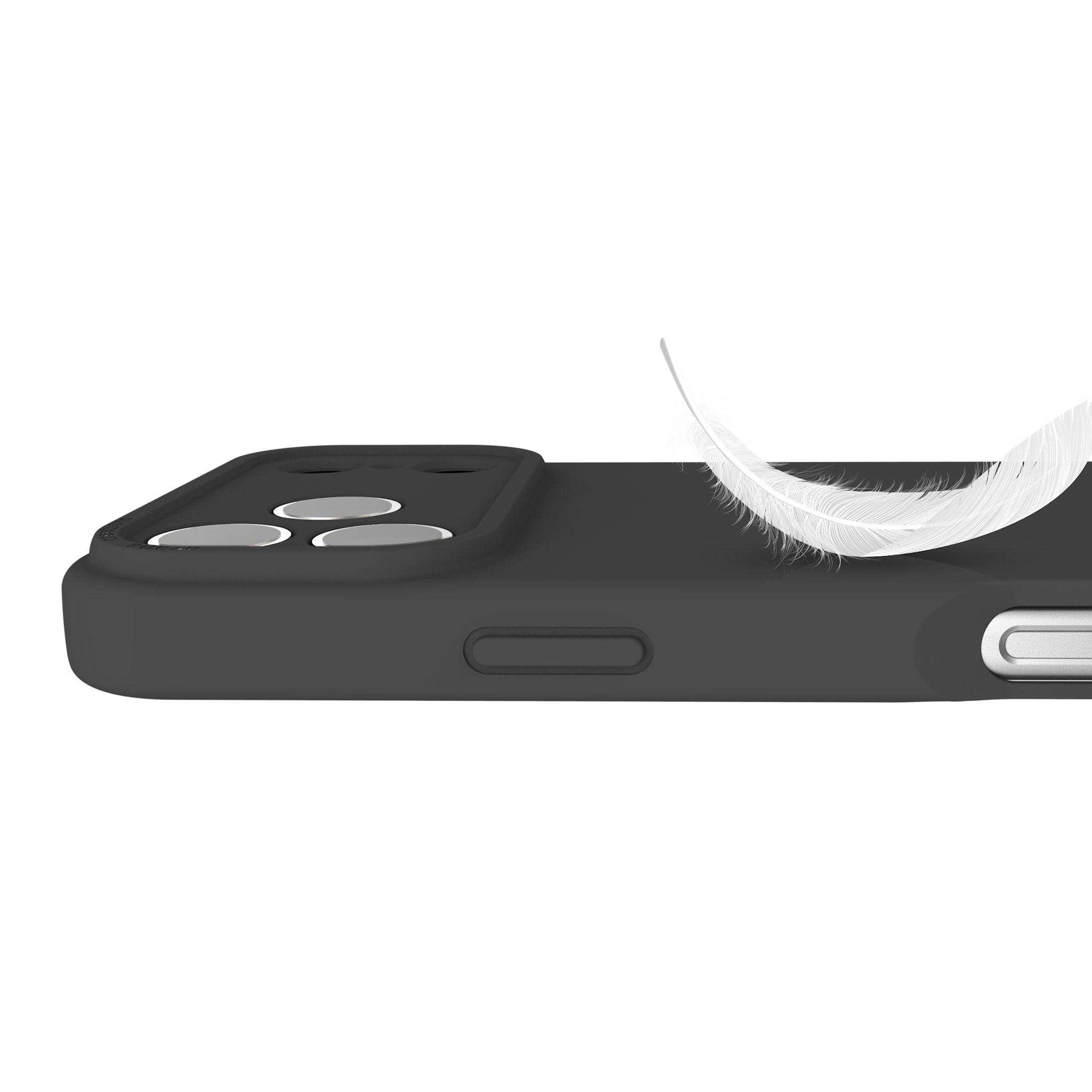 Avana Velvet Silicone With MagSafe Case for Apple iPhone 17 Pro - Ash