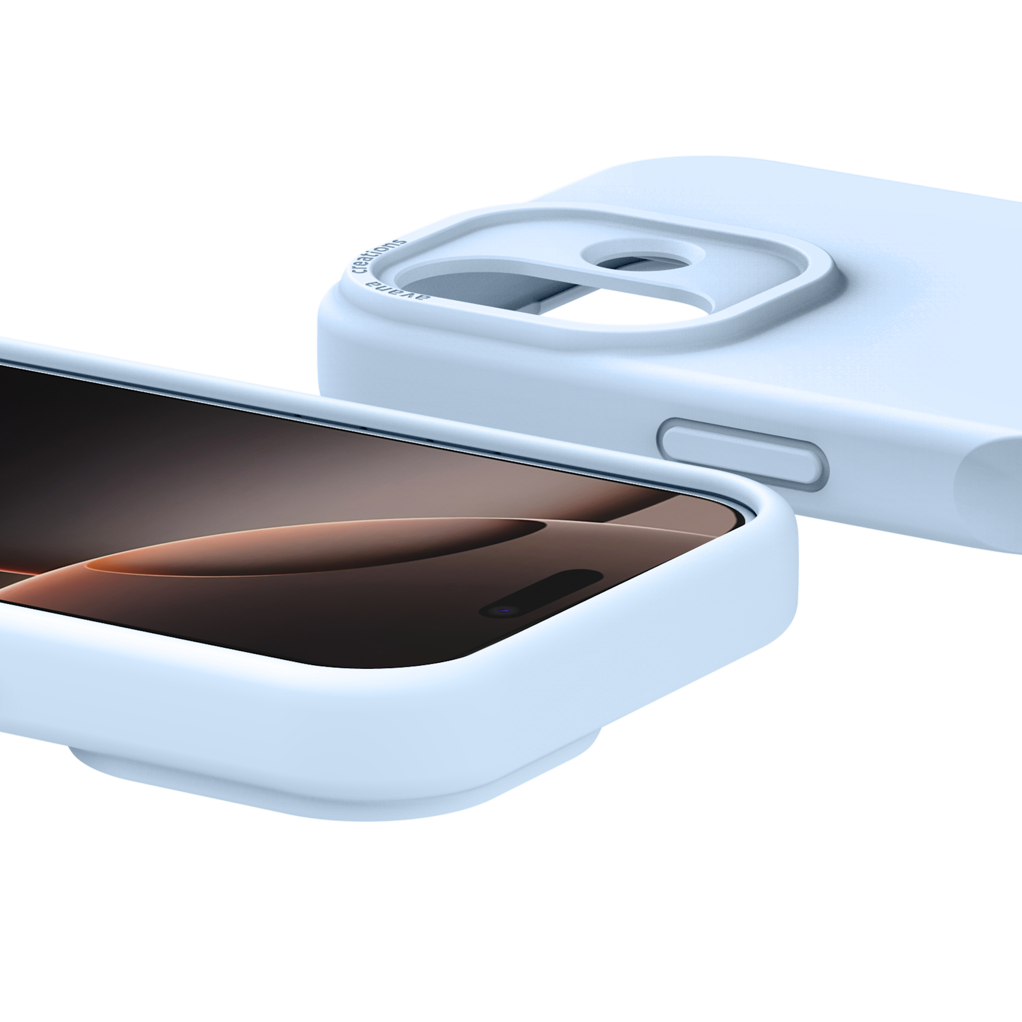 Avana Velvet Silicone With MagSafe Case for Apple iPhone 17 - Sky