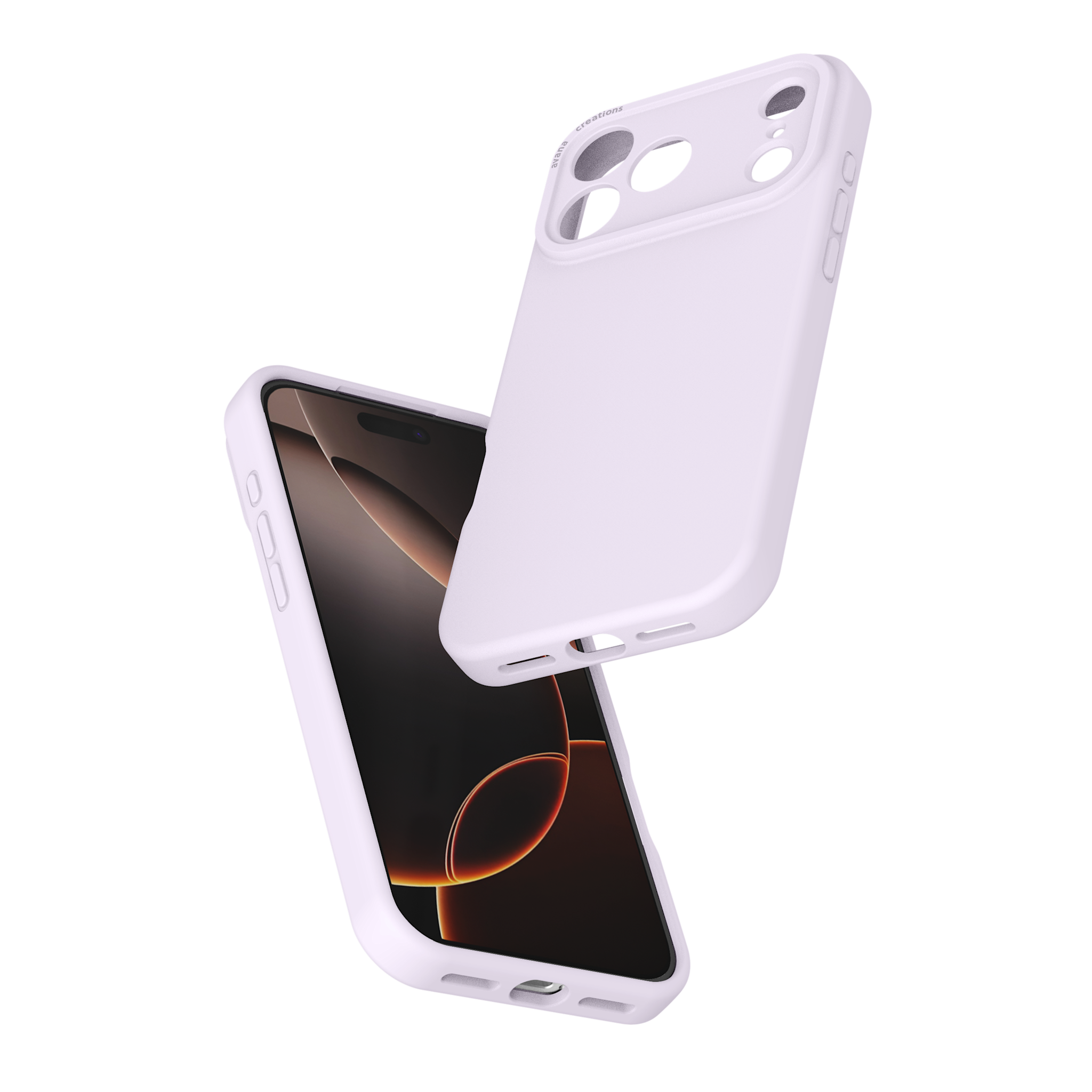 Avana Velvet Silicone With MagSafe Case for Apple iPhone 17 Pro - Lavender