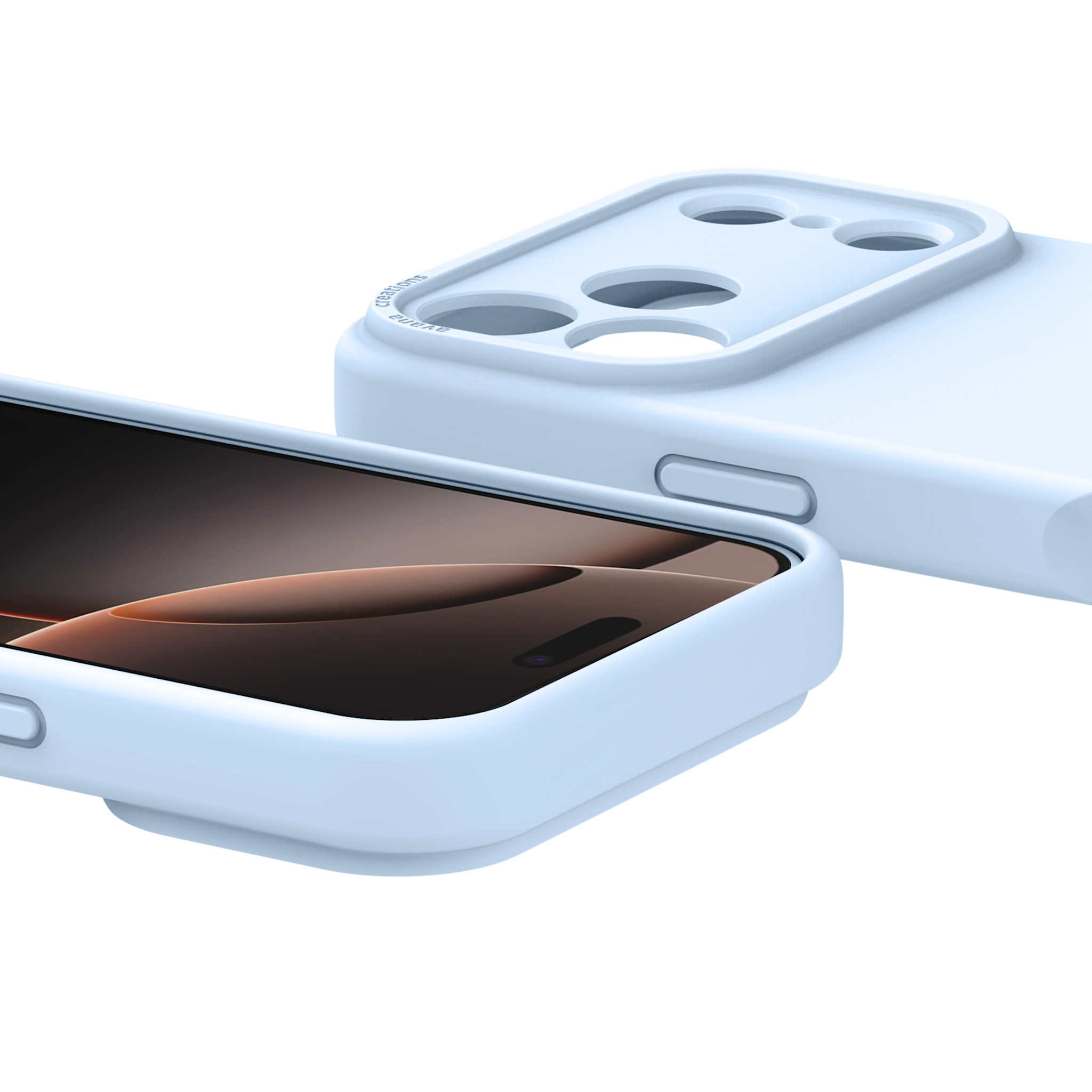 Avana Velvet Silicone With MagSafe Case for Apple iPhone 17 Pro - Sky