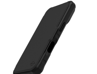 ITSKINS Hybrid R Leather Folio With MagSafe Case for Apple iPhone 17 - Black