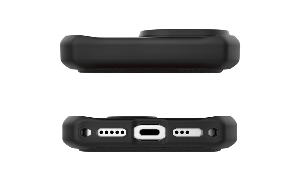 ITSKINS Hybrid R Leather Folio With MagSafe Case for Apple iPhone 17 - Black