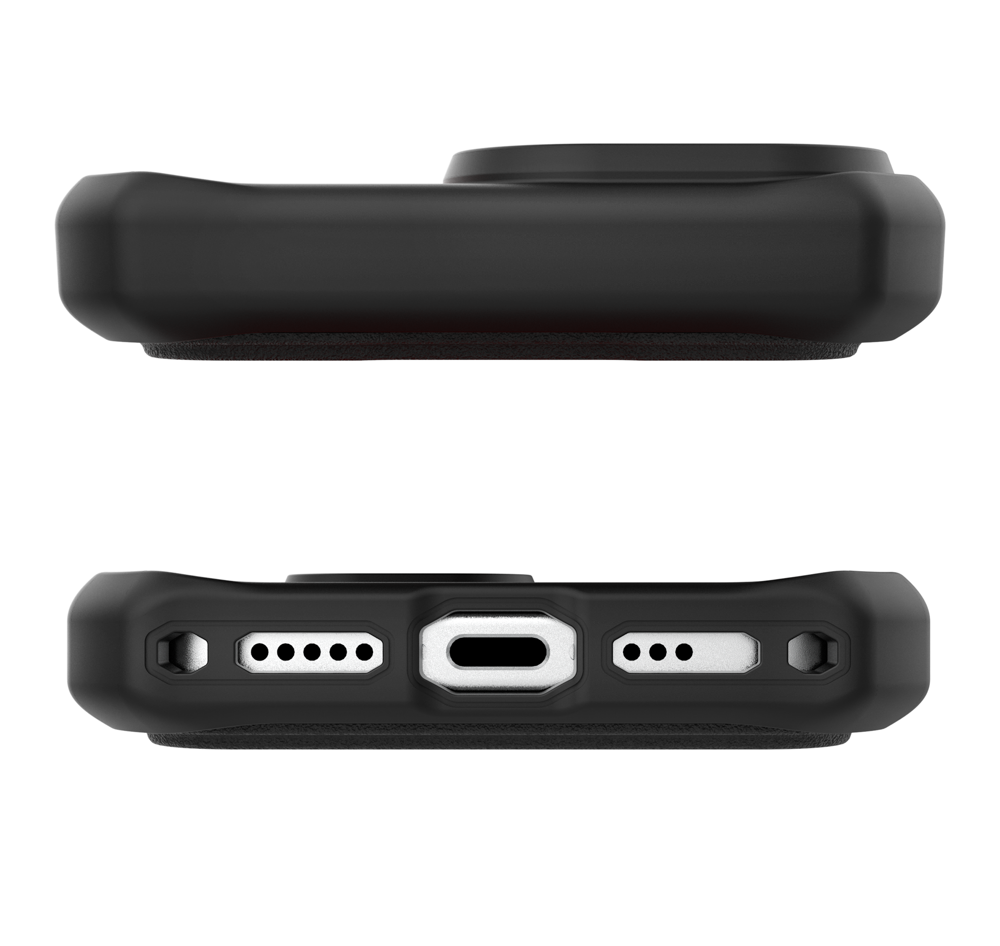 ITSKINS Hybrid R Leather Folio With MagSafe Case for Apple iPhone 17 - Black