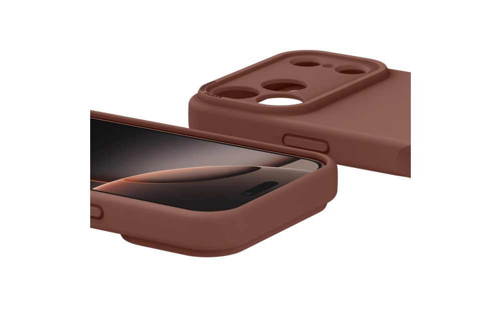 Avana Velvet Silicone With MagSafe Case for Apple iPhone 17 Pro - Mocha