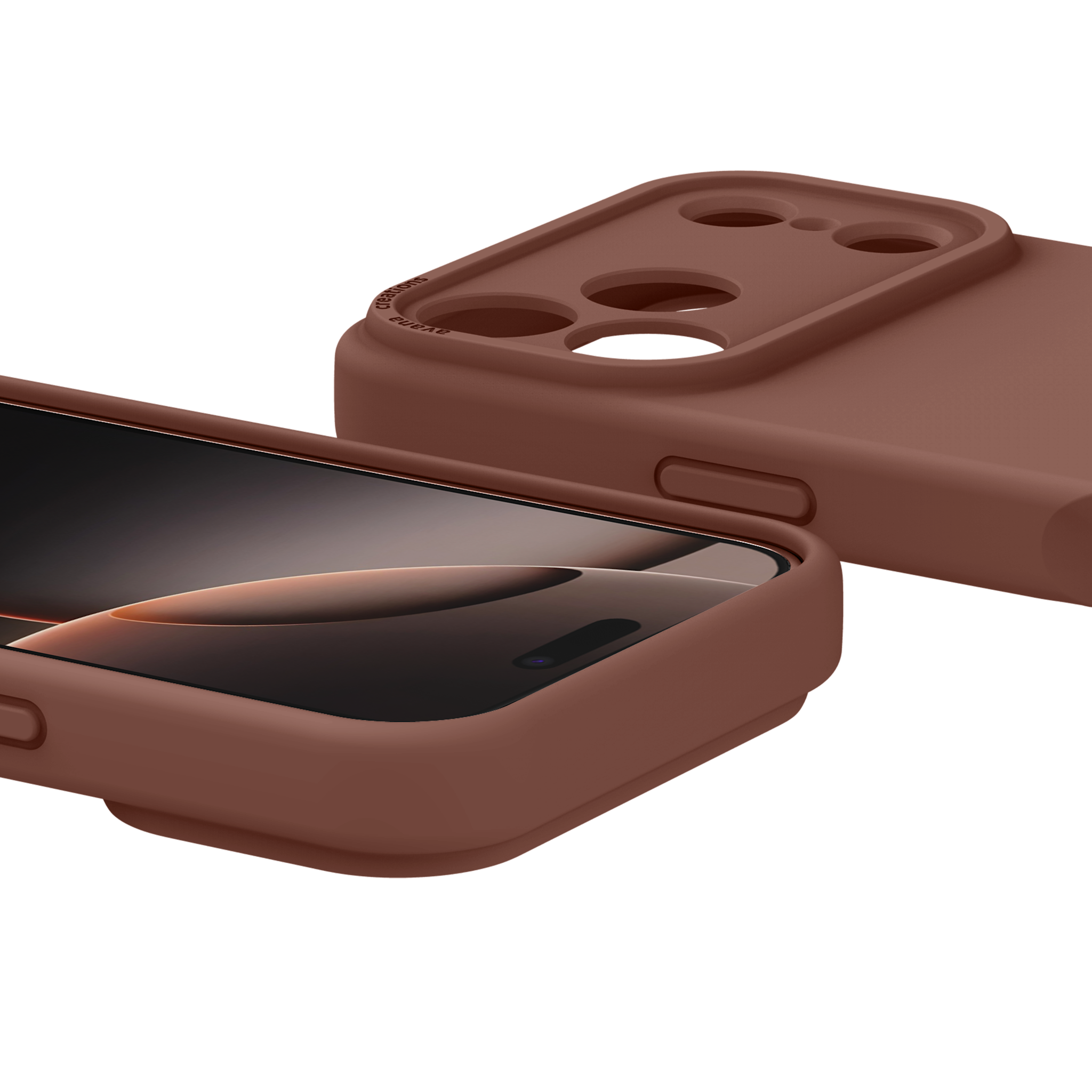 Avana Velvet Silicone With MagSafe Case for Apple iPhone 17 Pro - Mocha