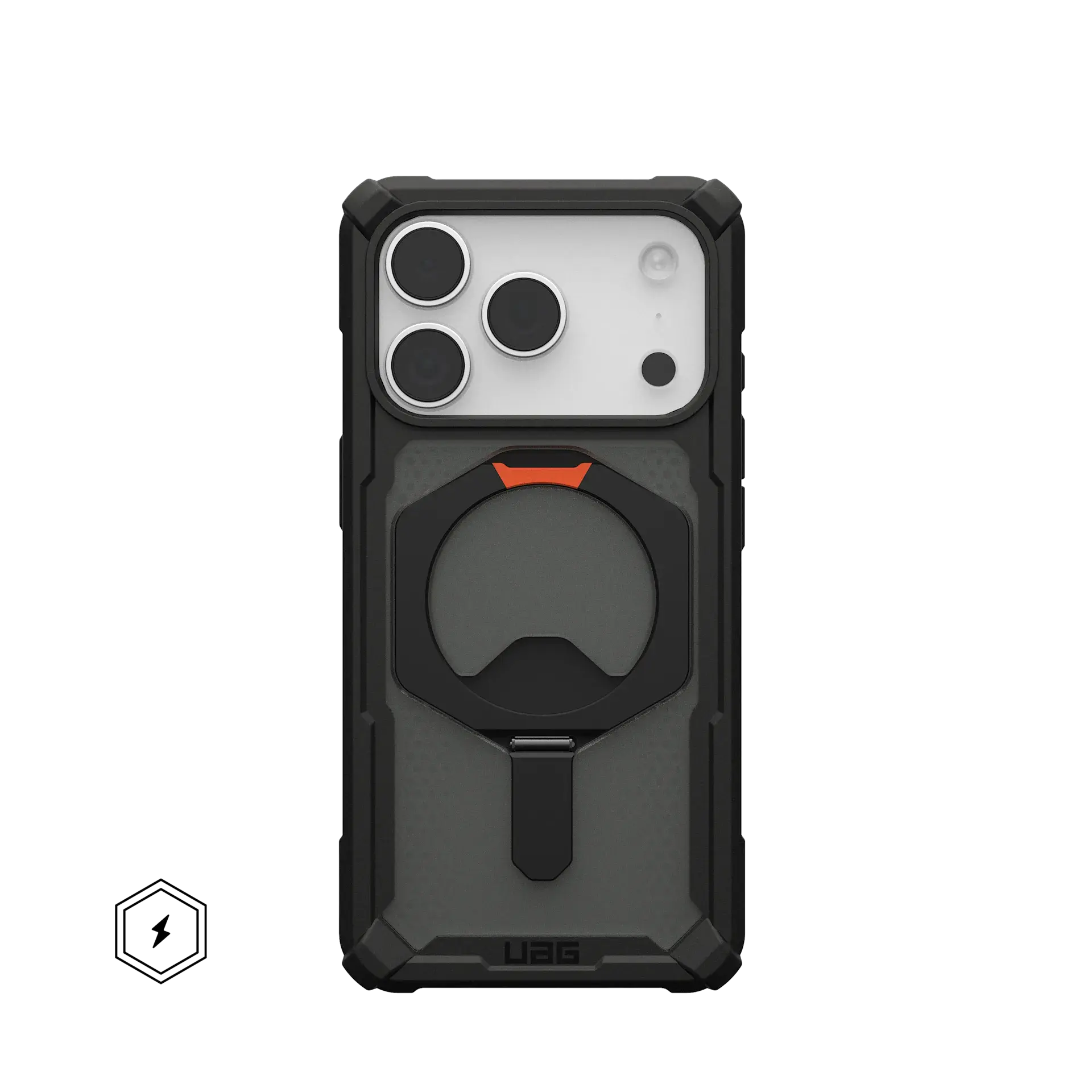 UAG Plasma XTE MagSafe Case for Apple iPhone 17 Pro - Black /Orange