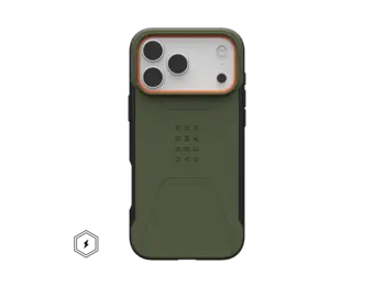 UAG Civilian MagSafe Case for Apple iPhone 17 Pro Max - Olive / Orange