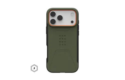UAG Civilian MagSafe Case for Apple iPhone 17 Pro Max - Olive / Orange
