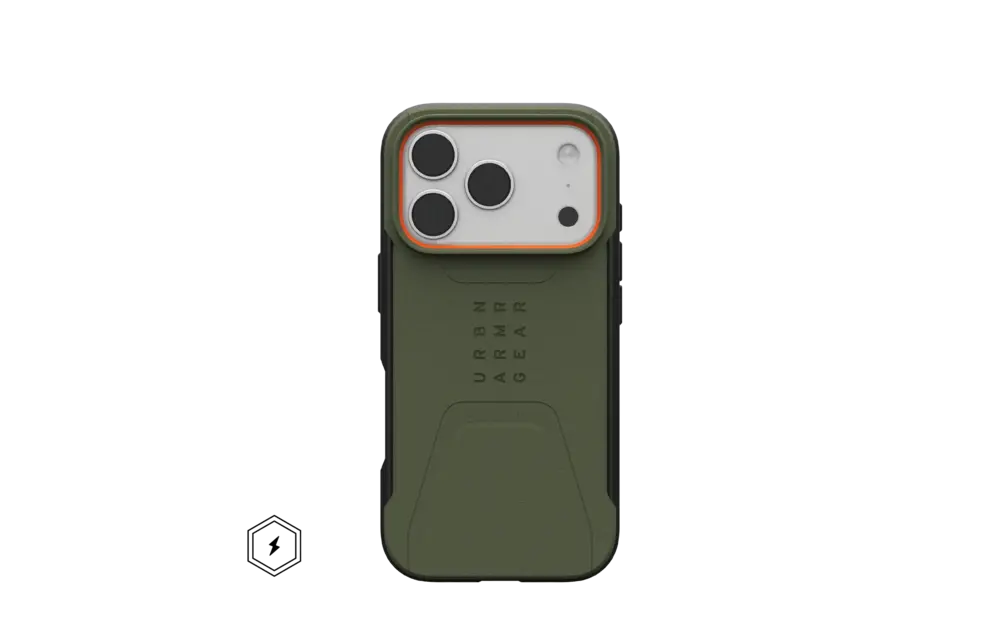 UAG Civilian MagSafe Case for Apple iPhone 18 Pro / 17 Pro - Olive / Orange