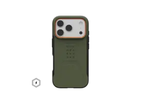 UAG Civilian MagSafe Case for Apple iPhone 18 Pro / 17 Pro - Olive / Orange
