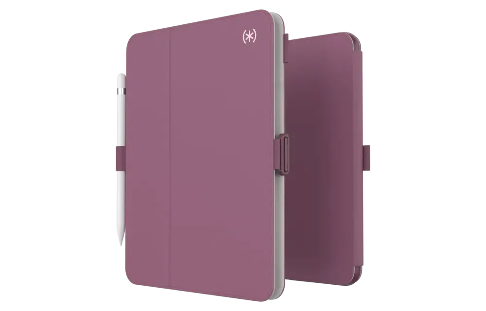 Speck Balance Folio Case for Apple iPad 10th/11th Gen - Charcoal - Plumberry