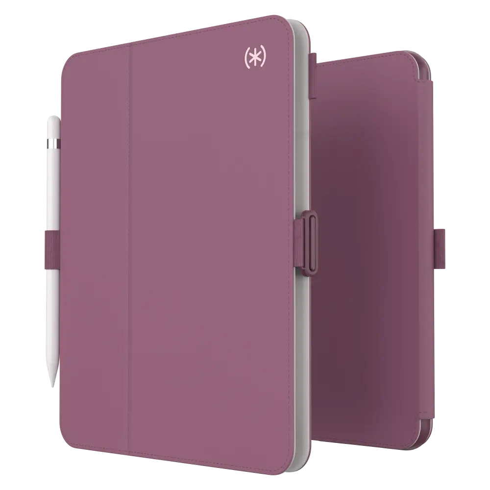 Speck Balance Folio Case for Apple iPad 10th/11th Gen - Charcoal - Plumberry