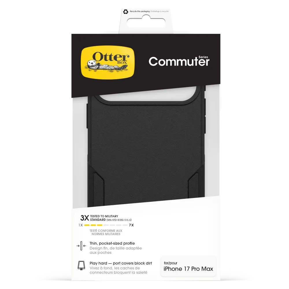 Otterbox Commuter MagSafe Case With Camera Control for Apple iPhone 17 Pro Max - Black