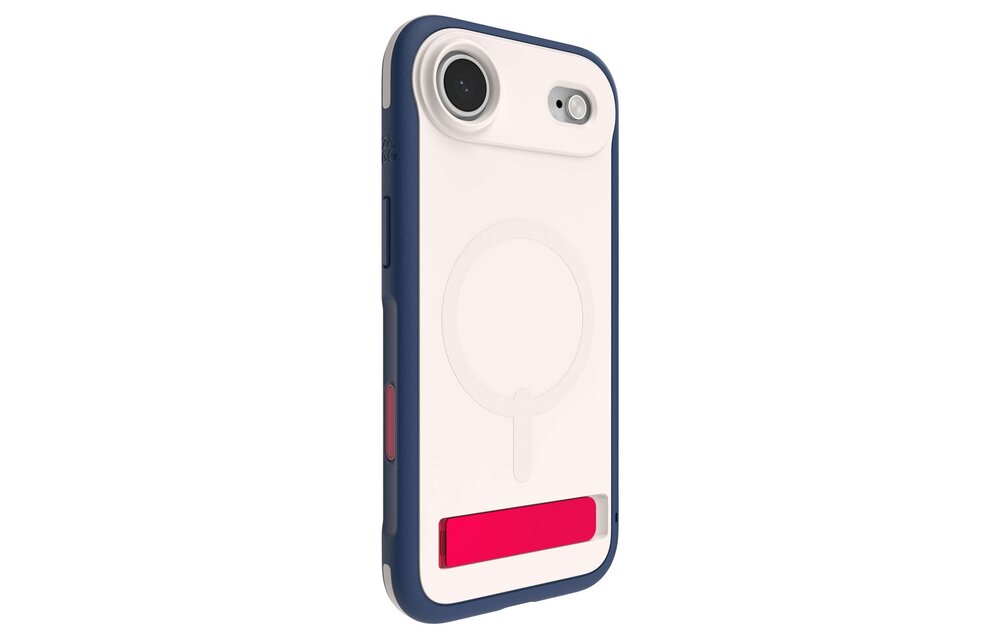 Zagg Sedona Snap MagSafe Case With Kickstand for Apple iPhone Air - Red Light and Blue