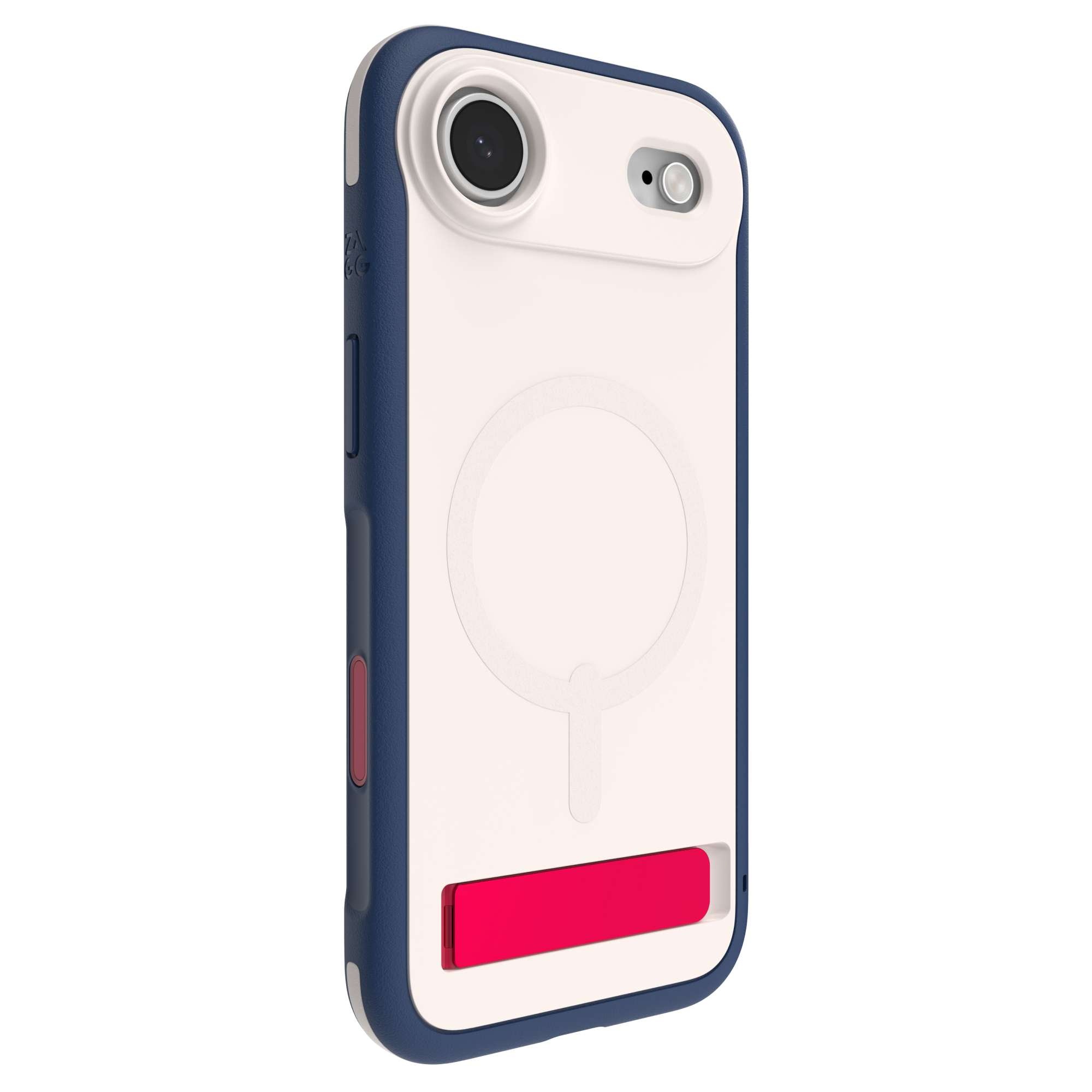 Zagg Sedona Snap MagSafe Case With Kickstand for Apple iPhone Air - Red Light and Blue