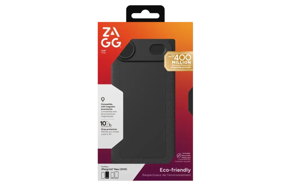 Zagg Luxe Snap MagSafe Case for Apple iPhone Air - Black