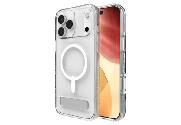 Zagg Crystal Palace Snap MagSafe Case With Kickstand for Apple iPhone 17 Pro Max - Clear