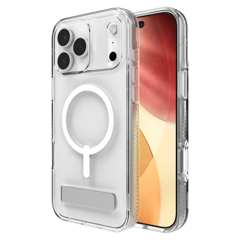 Zagg Crystal Palace Snap MagSafe Case With Kickstand for Apple iPhone 17 Pro Max - Clear
