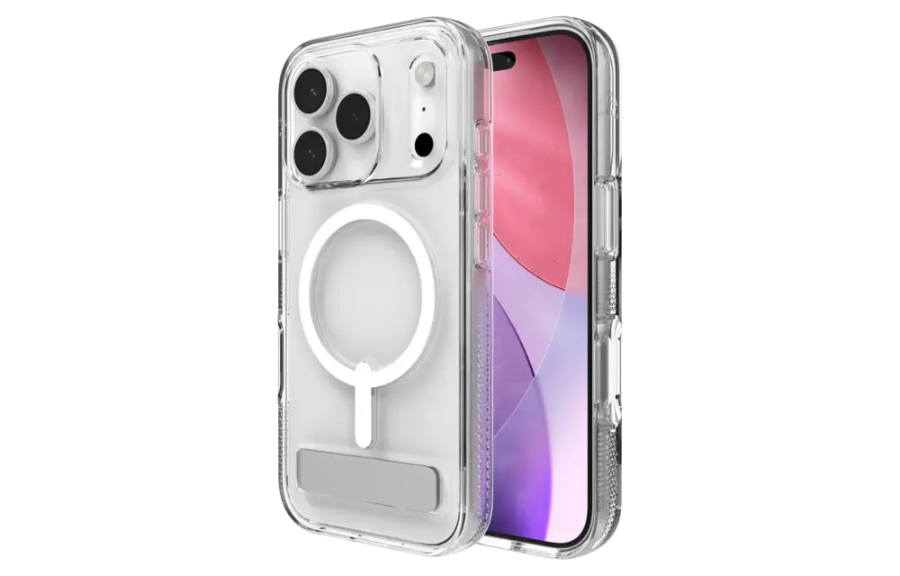 Zagg Crystal Palace Snap MagSafe Case With Kickstand for Apple iPhone 17 Pro - Clear